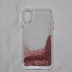 Pink Glitter iPhone X Case